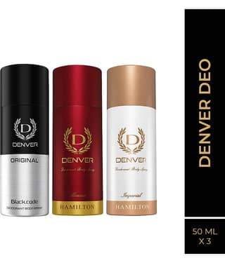 Denver Black Code Honour & Imperial 50 ml Each Deodorant Spray for Men 150 ml ( Pack of 3 )