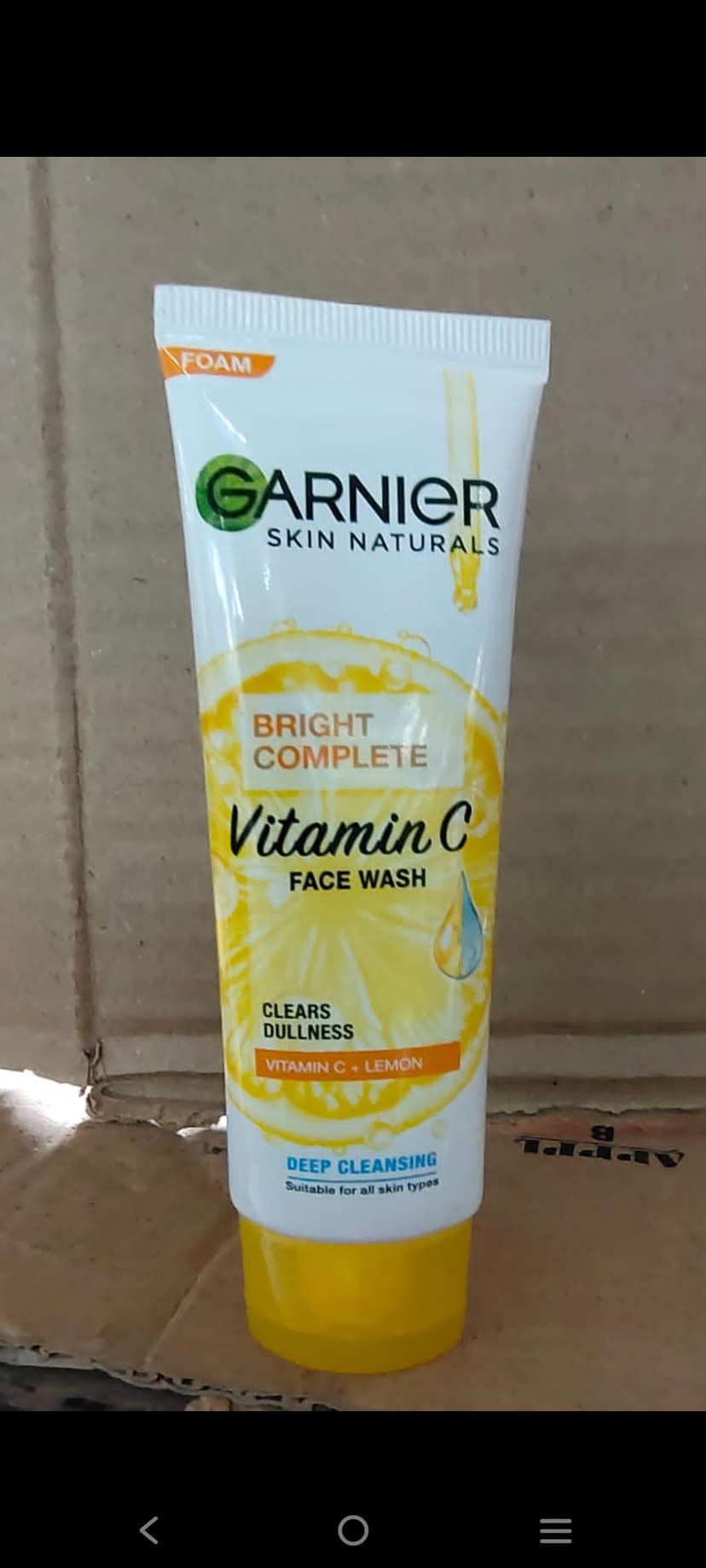 Garnier skin natural vitamin c gel face wash