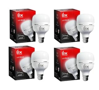 UBX SAVR 20W LED Bulb | B22 Base | Pack of 4