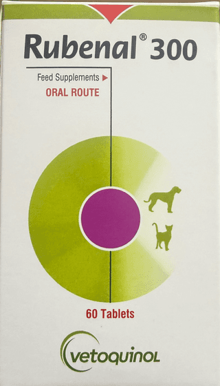 Vetoquinol Rubenal 300 Renal Supplement for Cats & Dogs - 60 Tablets