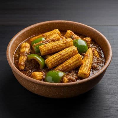 Babycorn Capsicum Masala