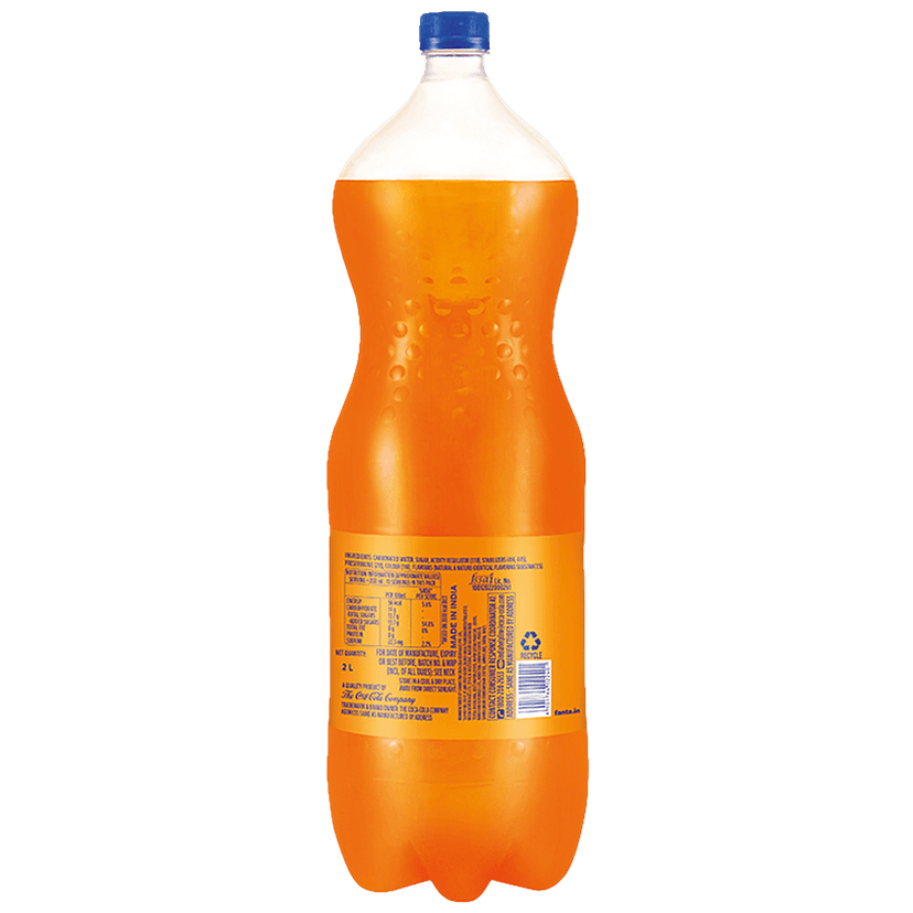 Fanta Soft Drink - Orange Flavoured, Refreshing, 2 L Pet Bottle view 2