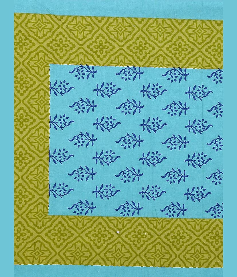 Uniqchoice Cotton Double Bedsheet ( Turquoise ) view 2