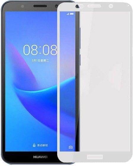 PLUGTECH Advanced Tempered Glass With Anti-Explosion 9H Hardness Edge-To-Edge Coverage Screen Guard for HONOR 7S 9H WHT