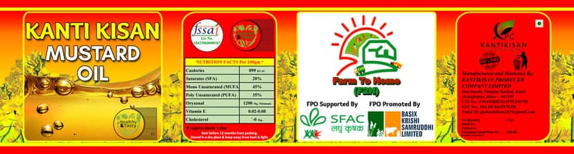 Kanti Kisan Mustard Oil | 1litre view 4