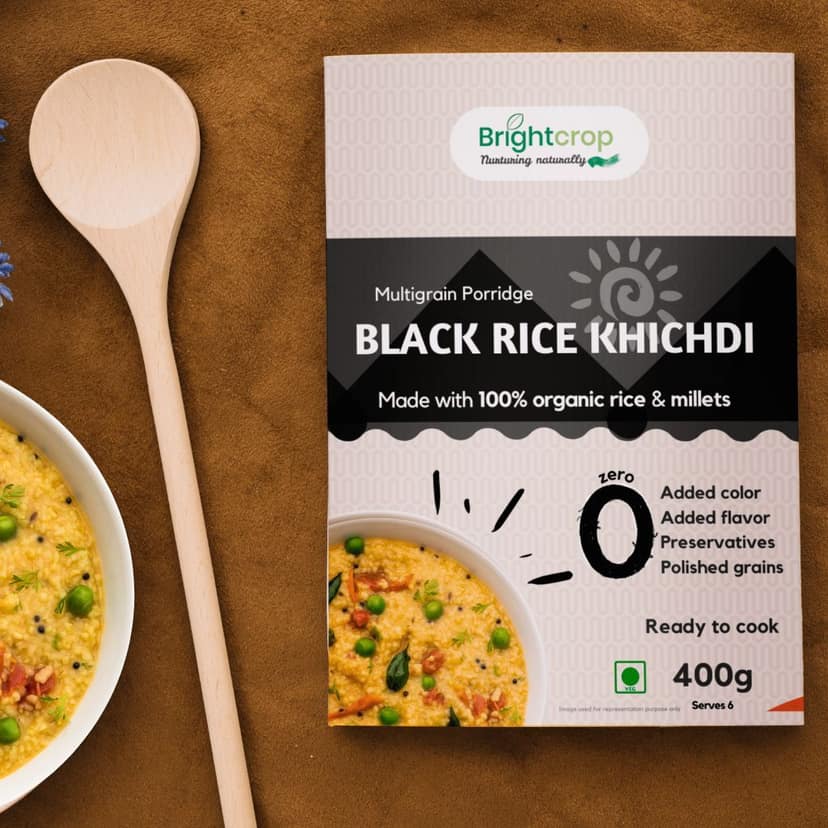 Black Rice Khichdi | Multigrain Porridge (400Gms Pack) view 4