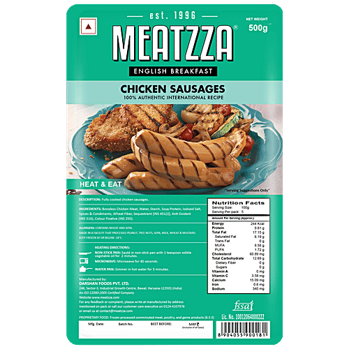 Meatzza Chicken - Sausage, 500 g