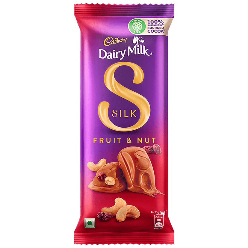 Cadbury Dairy Milk Silk Fruit & Nut Chocolate Bar, 55 G view 2