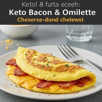 Keto Bacon & Cheese Omelette
