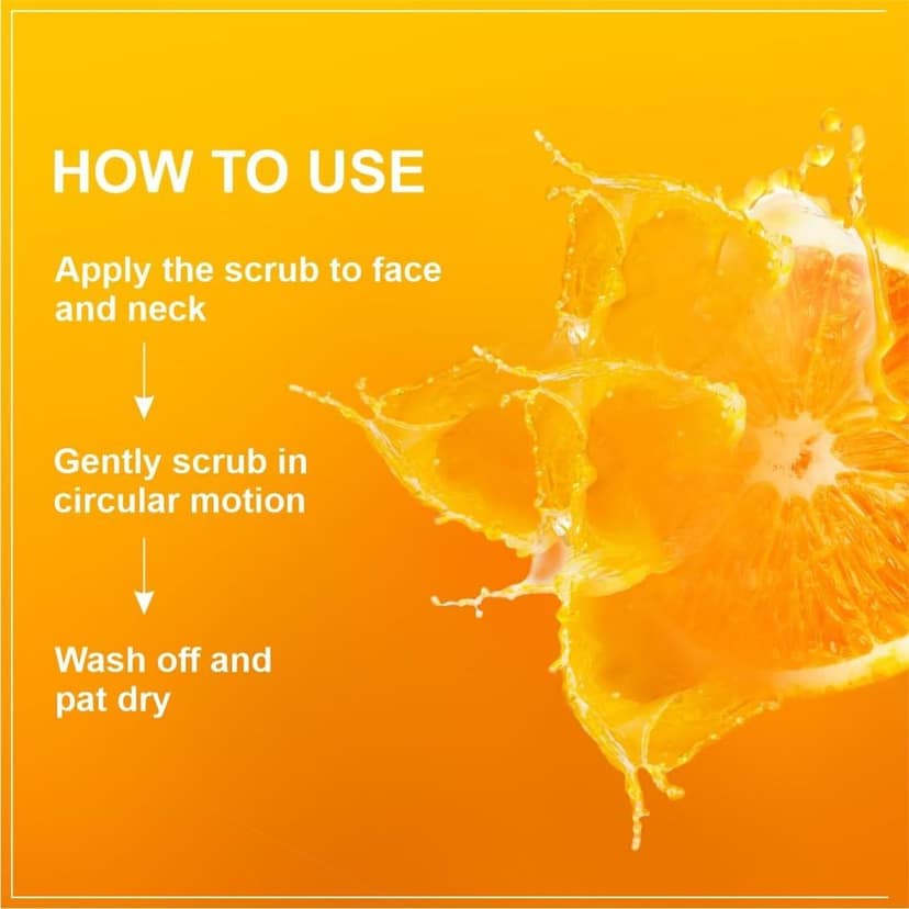 Elois Tan Removal Brightening & Revitalizing Face Scrub Gel with Vitamin C Suitable for All Skin Types | 100g view 9