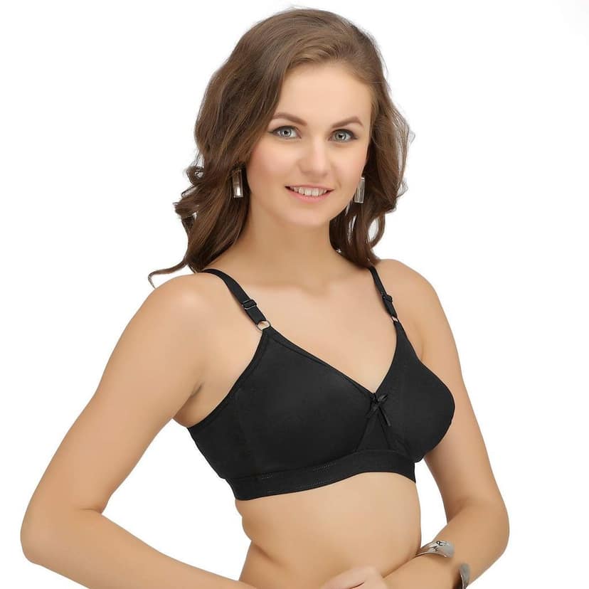SONA Women's Super-Fit T-Shirt Bra Full Coverage Non Padded Cotton Pack of 2 view 4