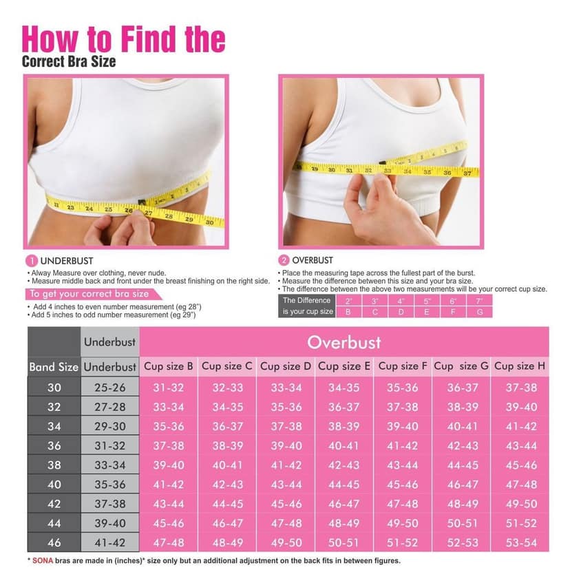 SONA Women's Super-Fit T-Shirt Bra Full Coverage Non Padded Cotton Pack of 2 view 7