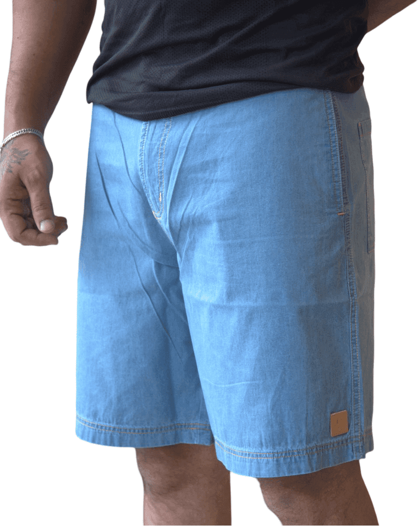 Johnny Gorkha Men's Denim Shorts | 100% Cotton Fabric