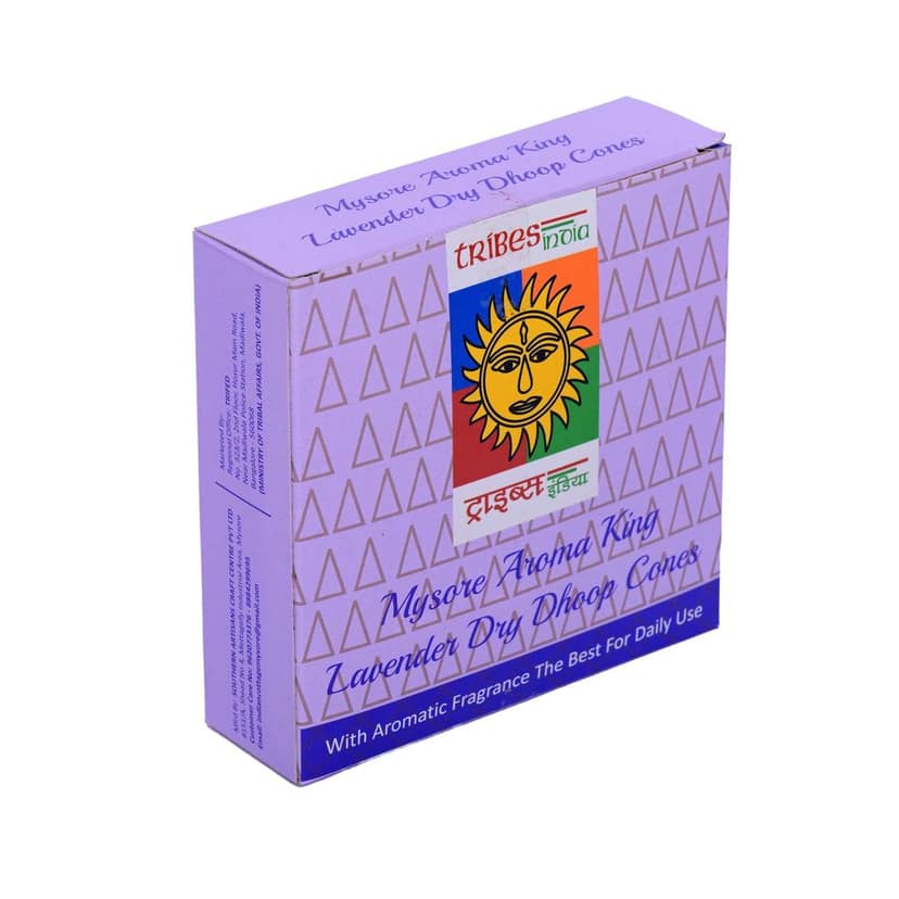 Mysore Lavender Dhoop Cones (100 Grams) (1TGADCTKA04009_Lavender) view 2
