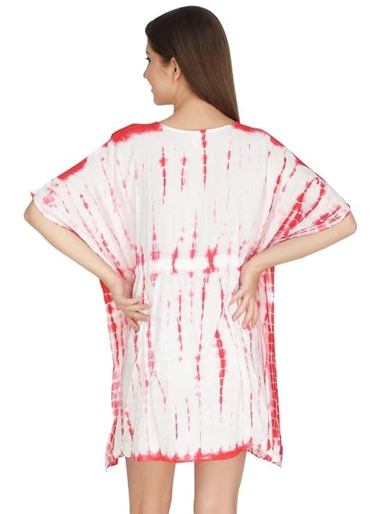 Women' s Solid V-Neck Bikini Cover Up Swimsuit Bathing Beach Dress view 5