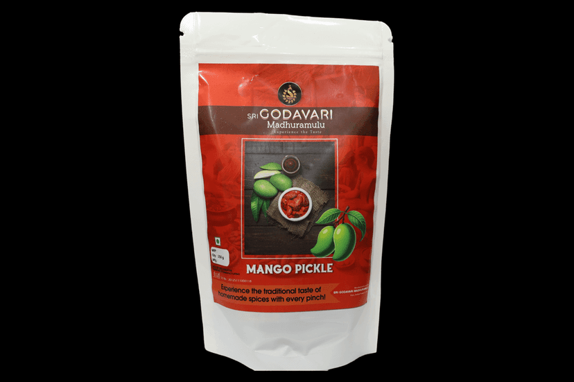 Sri Godavari Godavari Madhuramulu Mango Pickle - Authentic Homemade Spices - 250g
