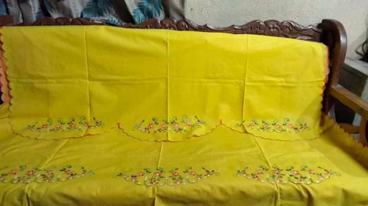 COTTON EMBROIDERY SOFFA COVER view 6