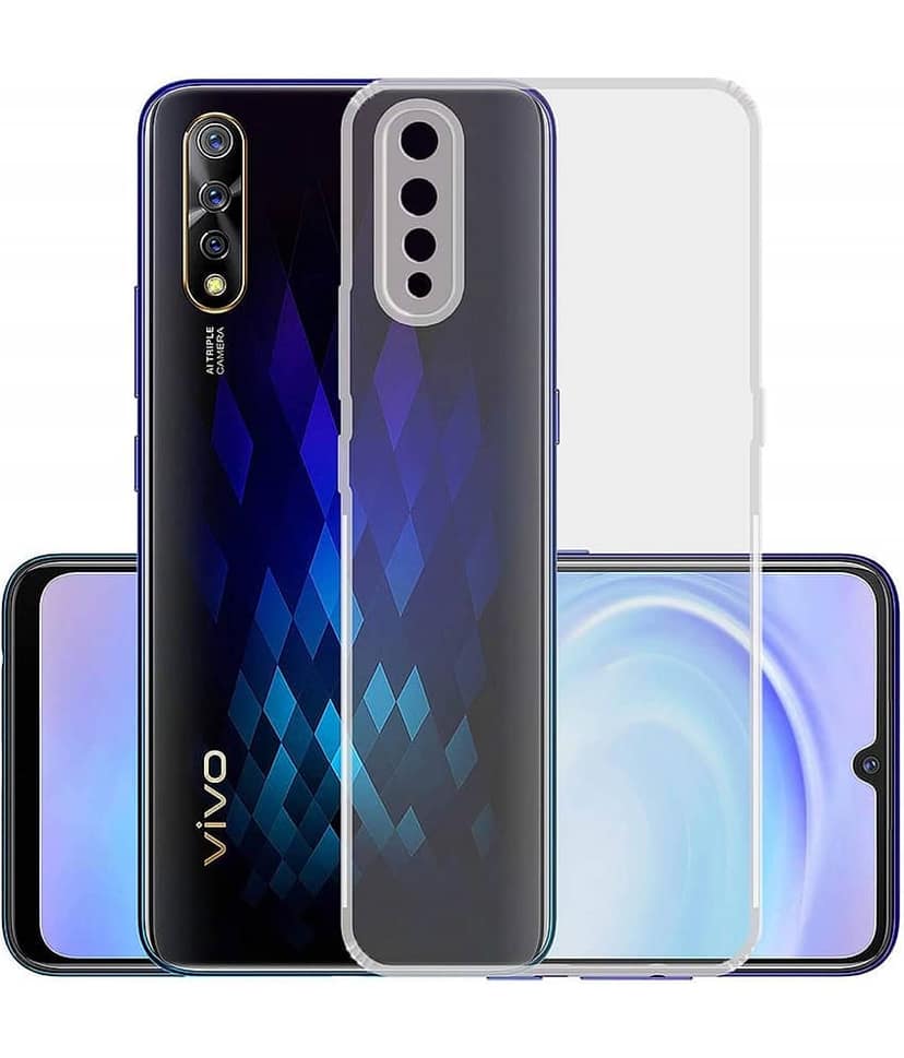 ZAMN - Transparent Silicon Silicon Soft cases Compatible For Vivo Z1x ( Pack of 1 )