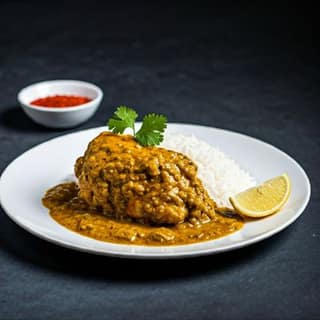 Neychoru with Chicken Curry