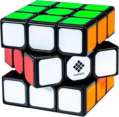 Cubelelo Drift 3x3 Black Speedcube|Beginner Cube for Kids & Adults|Magic Speed Stress Buster Brainstorming Puzzle (Multicolor)|Anti-Pop Technology|Smooth Turning|Durable view 2