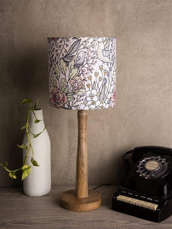 Spring Leaves Wooden Lamp view 2