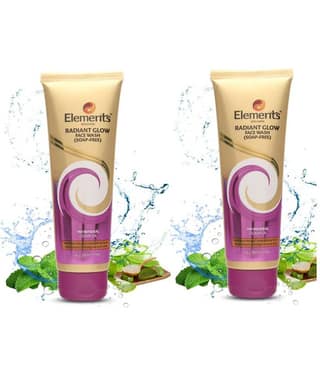 Elements Radiant Glow Face Wash - Daily Use Face Wash For All Skin Type ( Pack of 2 )