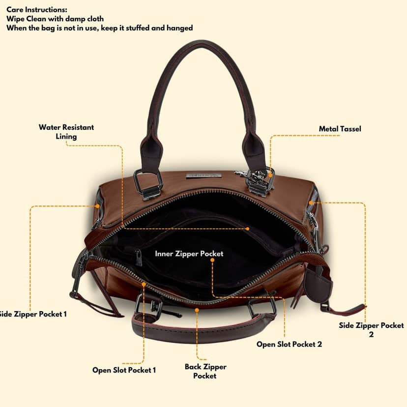 VISMIINTREND Stylish Sling Bag | Pu Leather Crossbody Satchel Bag | Women Handbag for Office | Travel | Daily Use | Detachable Adjustable Strap view 5
