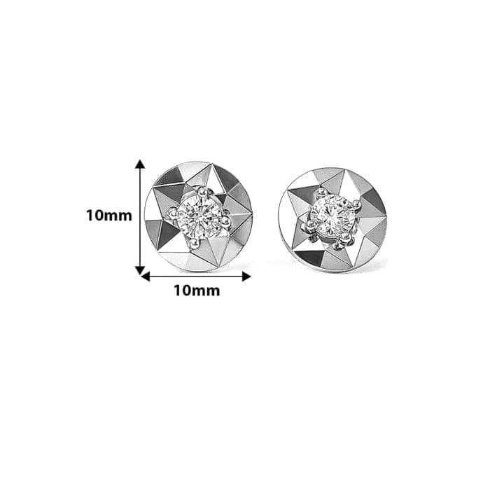 Silver Gemisphere Earrings view 6