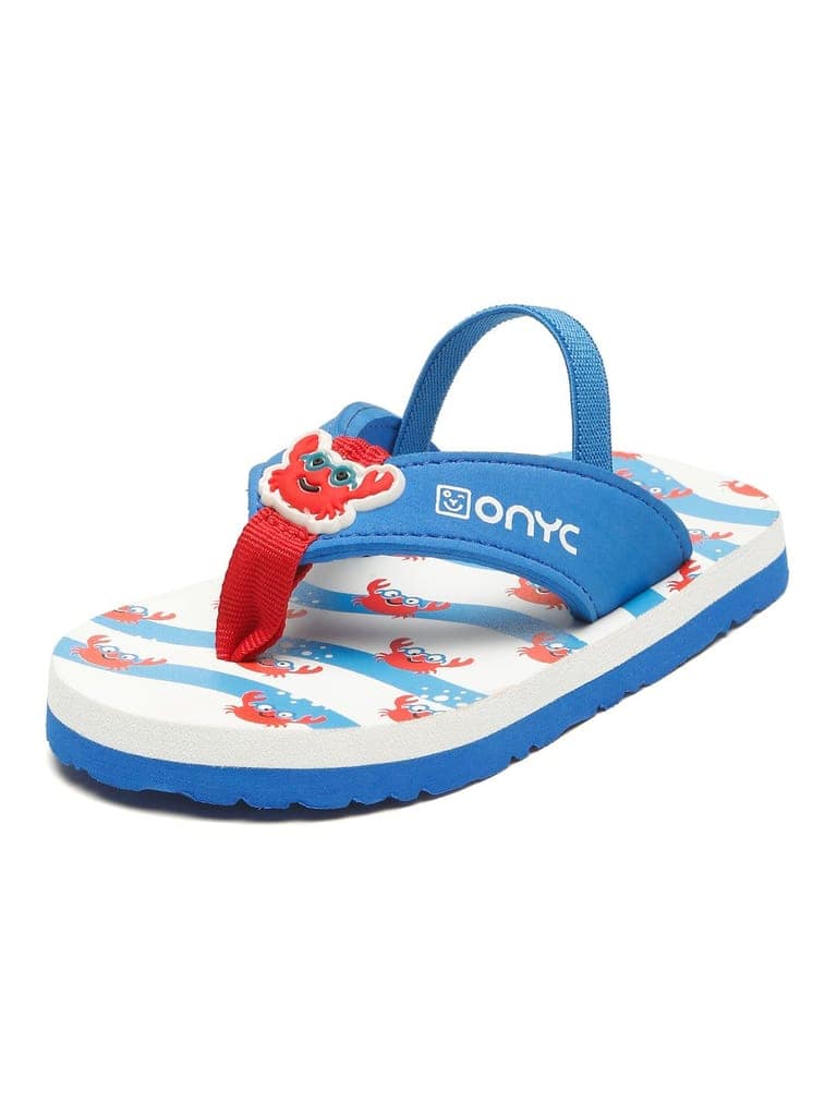 Premium Crab V-Shape Flip-flops - Blue (Unisex) view 5