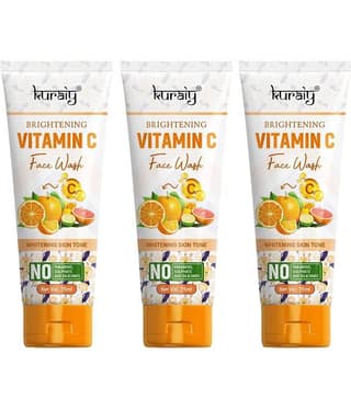 KURAIY Face Wash Cream With Natural Deep Moisturizing Face wash Tube pack of 3