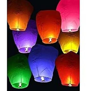 Sky Lanterns Wish Lanterns Diwali Gift Set of 24