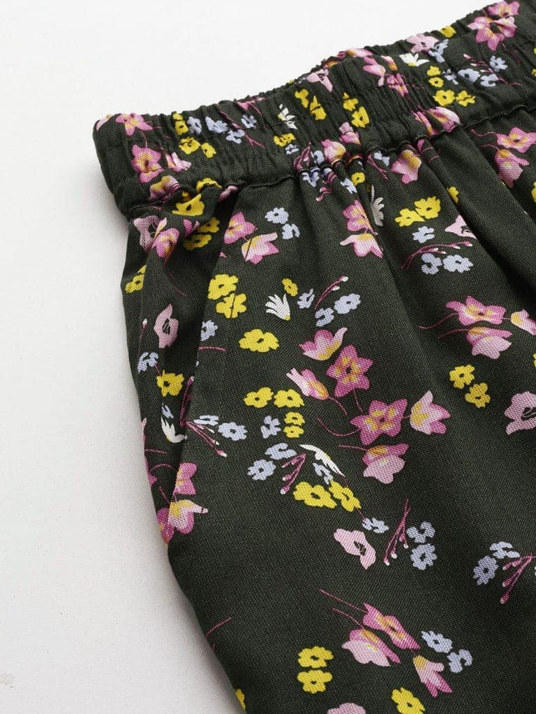 Women Pure Cotton Printed Lounge Pants view 6