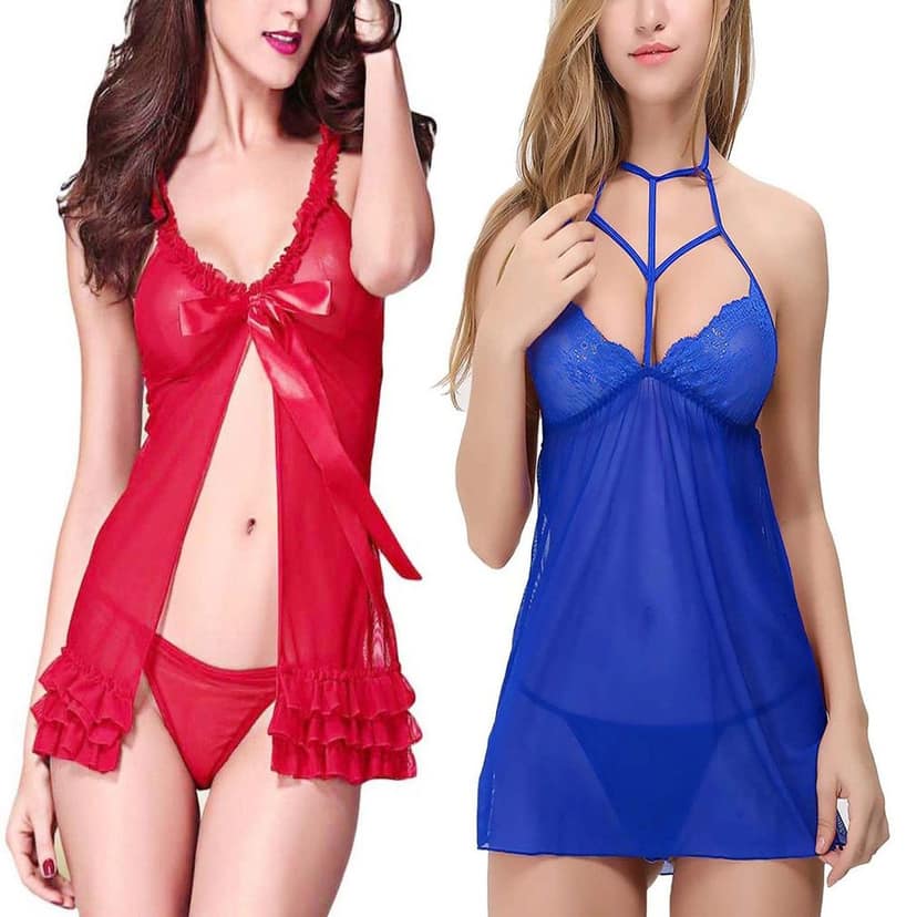 Sleepwear night wear babydoll lingerie view 6