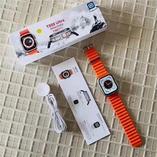 T800 Smart Watch, Touchscreen Display, Fitness Tracker, Compatible with Android, Bluetooth Connectivity (Orange)