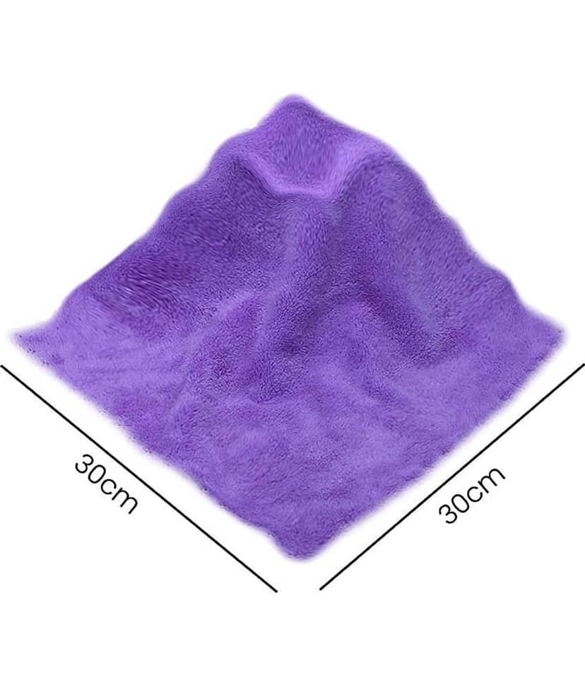 PROGIENCE Multicolor 250 GSM Microfiber Cloth Cleaning Cloth For Automobile Car accessories (Pack Of 4) 30x30 cms view 2