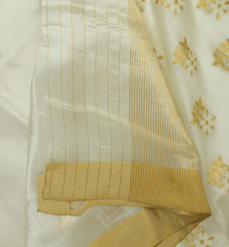 Handloom Chanderi Silk Saree view 6