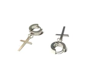 Nawani 1 Pair Mens Jewellery Silver Studs Earring/Earring for Men/Boys/Boyfriend.