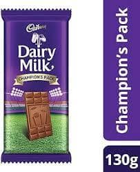 Cadbury Dairy Milk Chocolate Bar - Champion Pack, 130 G