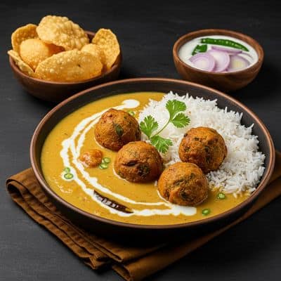 Kadhi Pakora Chawal
