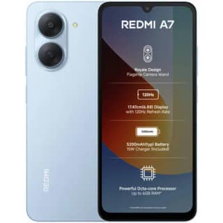 REDMI A7 4G (Sky Blue, 3GB RAM, 64GB Storage)