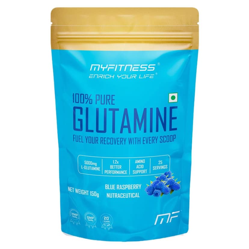 Myfitness 100% Pure Glutamine | 150g | Flavoured Glutamine Powder | 5000mg Per Serving | With Added Electrolytes