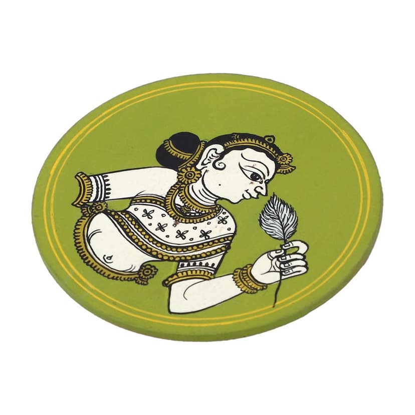 GANJIFA Hand Painted Fridge Magnet Ritu Shishir Rani view 2