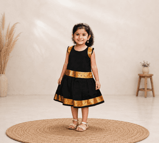Black Baby Girl Dress | Elegant Party & Festive Wear for Infants & Toddlers.