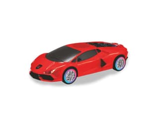 Unix Lambo Blitz Wireless Bluetooth Speaker with Dynamic RGB Lights, 20W - Red