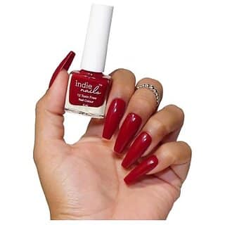 Nail Polish 12-Free Formula Quick Dry Long-Lasting Chip Resistant High Glossy Shine Vegan Made in India Nail Paint For Women 5ml (Fine Wine 5ml)