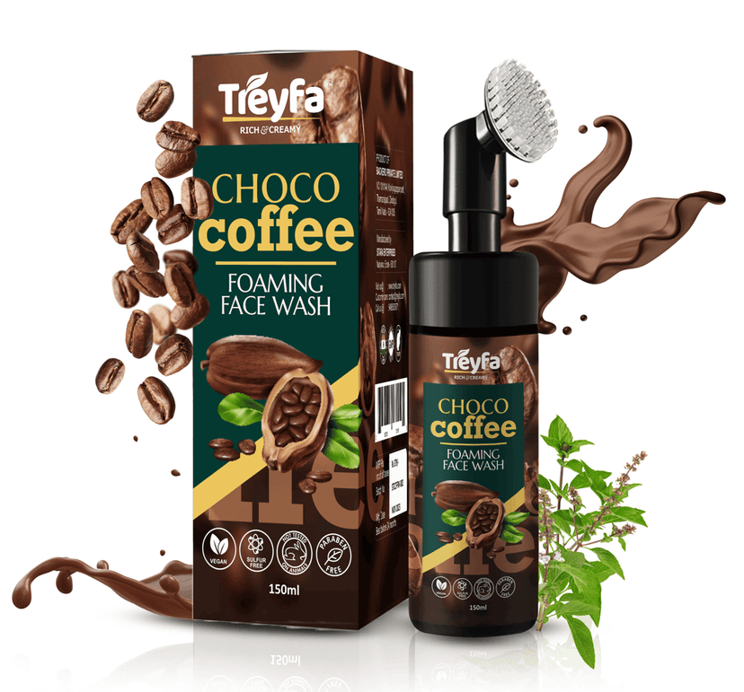 Treyfa Choco coffee foaming face wash