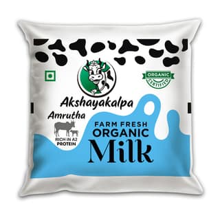 Akshayakalpa Amrutha - A2 Farm Fresh Organic Milk, 500 ml