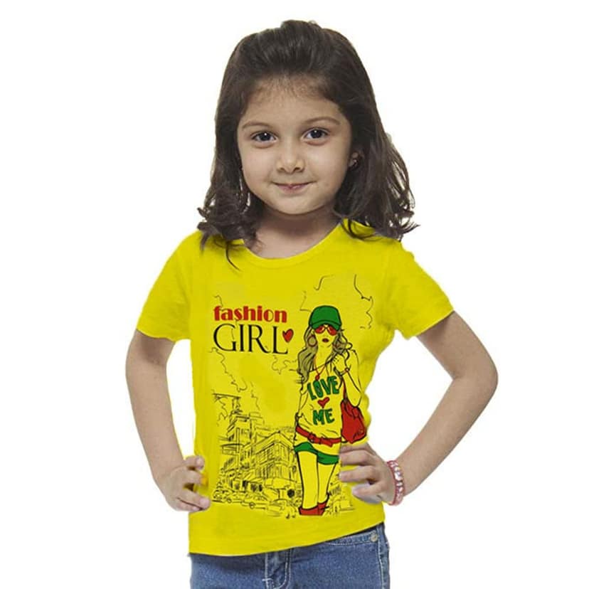 Crazyon girls cotton tshirts tops dress combo pack of 5 view 2
