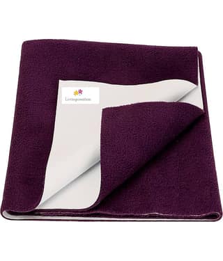 LIVINGCREATIONS Grey Poly Fiber Bed Protector Sheet ( Pack of 1 )