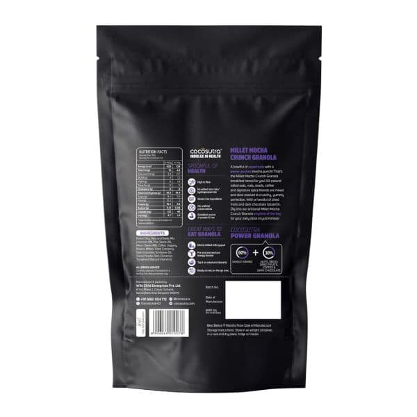 Cocosutra Breakfast Granola Millet Mocha Crunch 1 kg view 2
